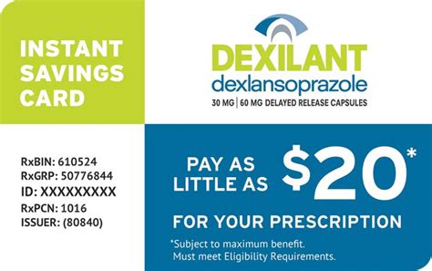 dexilant smart card canada|dexilant copay card.